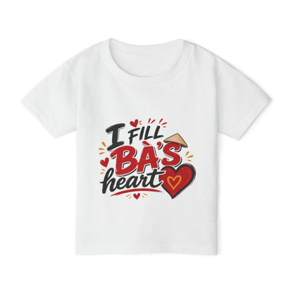 "I Fill Bà's Heart" Colorful Vietnamese American Toddler T-Shirt