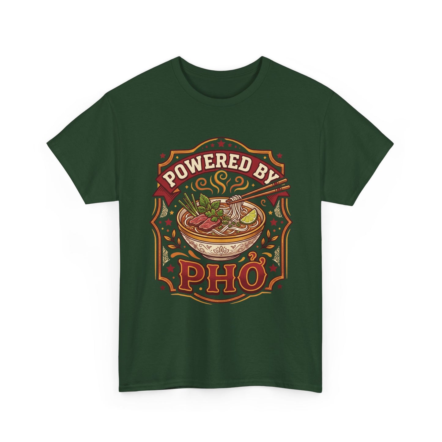 "Powered by Phở" T-Shirt — Vietnamese American Pride Tee