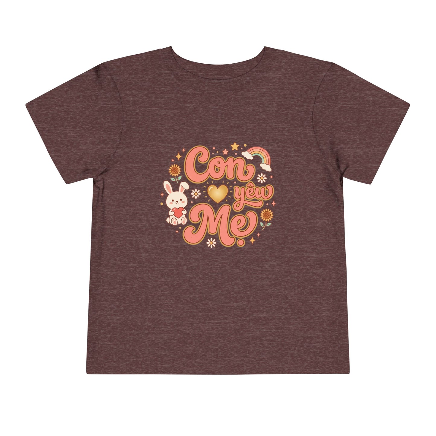 "Con Yêu Mẹ" Vietnamese American Mom-Loving Toddler Tee Shirt