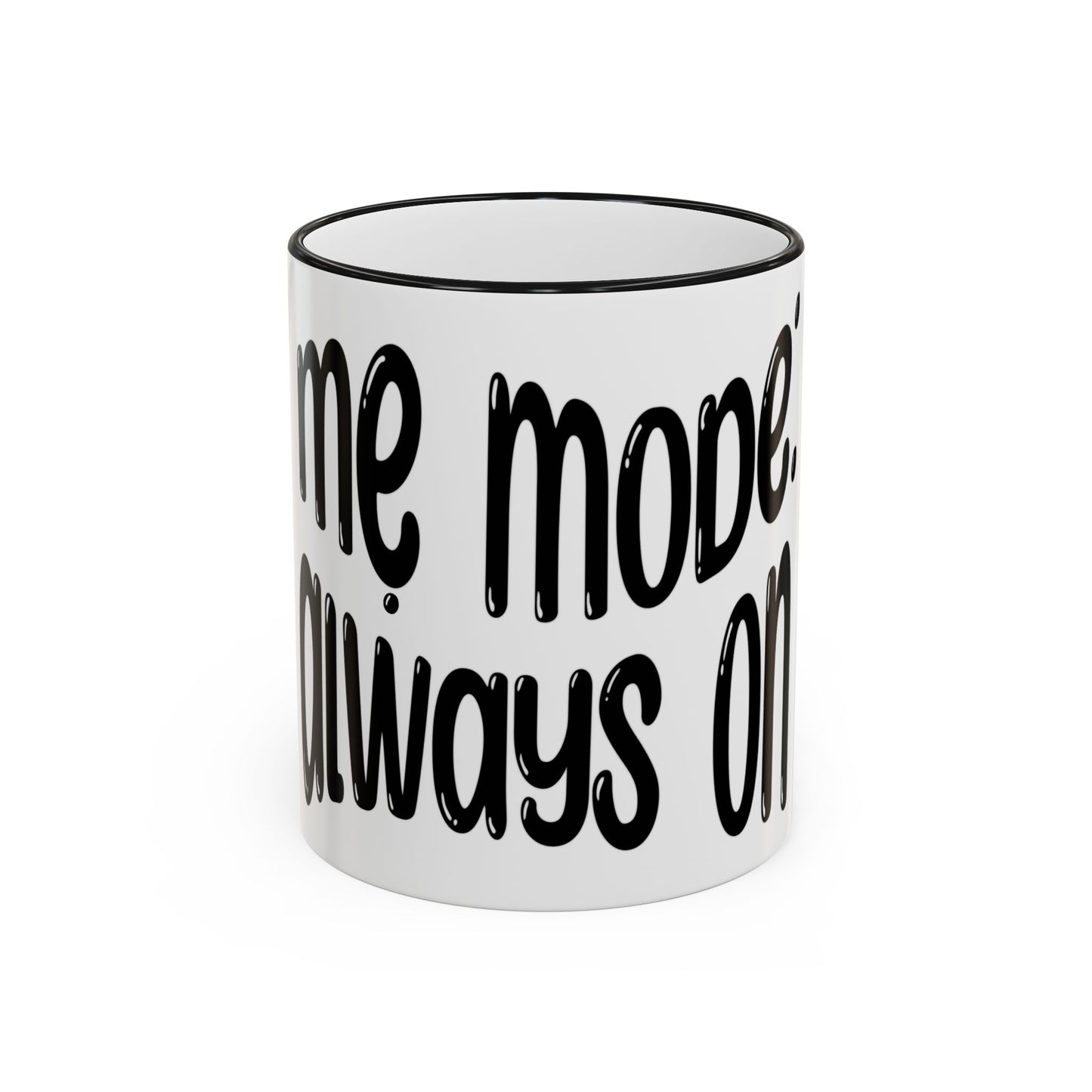 "Mẹ Mode: Always On" Accent Rim Coffee Mug for Vietnamese American Mothers