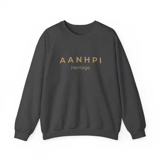 "AANHPI Heritage Pride" Crewneck Sweatshirt — Asian American Native Hawaiian Pacific Islander Heritage Month Pullover
