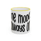 "Mẹ Mode: Always On" Accent Rim Coffee Mug for Vietnamese American Mothers