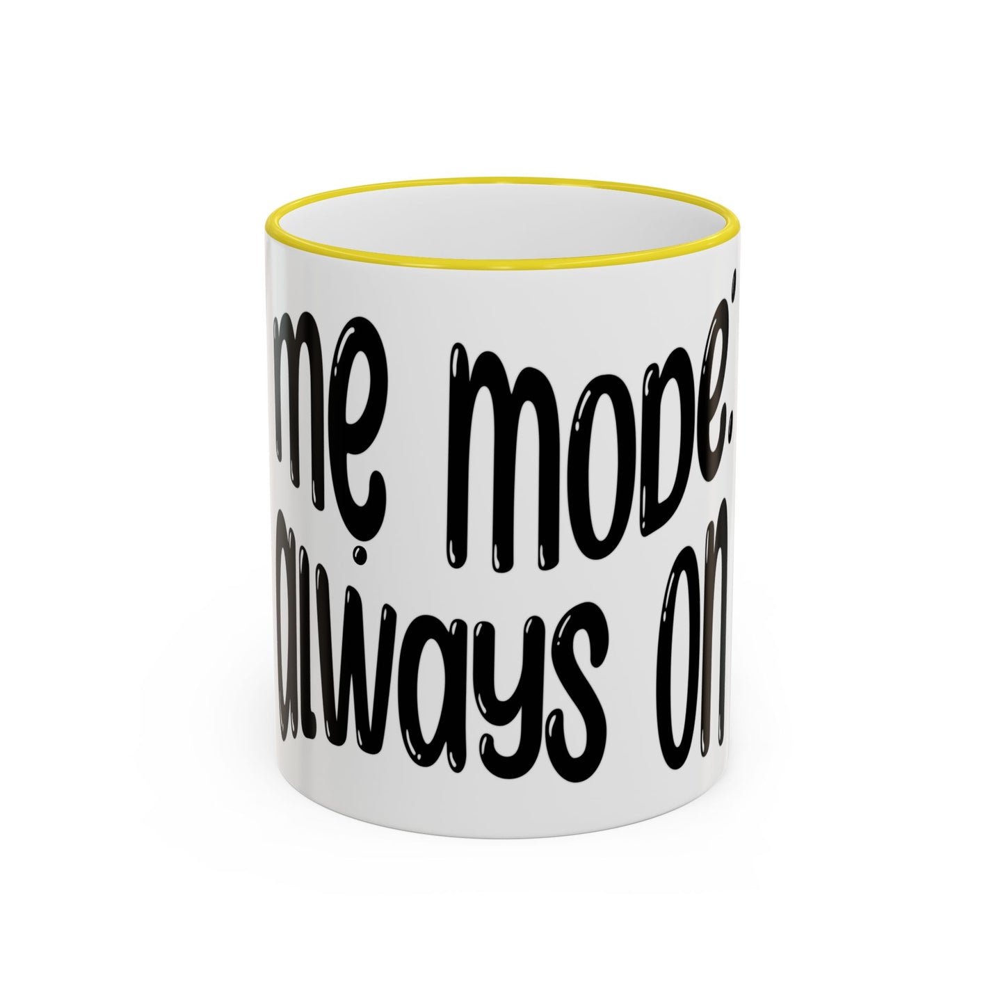 "Mẹ Mode: Always On" Accent Rim Coffee Mug for Vietnamese American Mothers