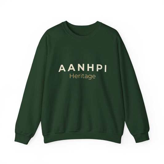 "AANHPI Heritage Pride" Crewneck Sweatshirt — Asian American Native Hawaiian Pacific Islander Heritage Month Pullover