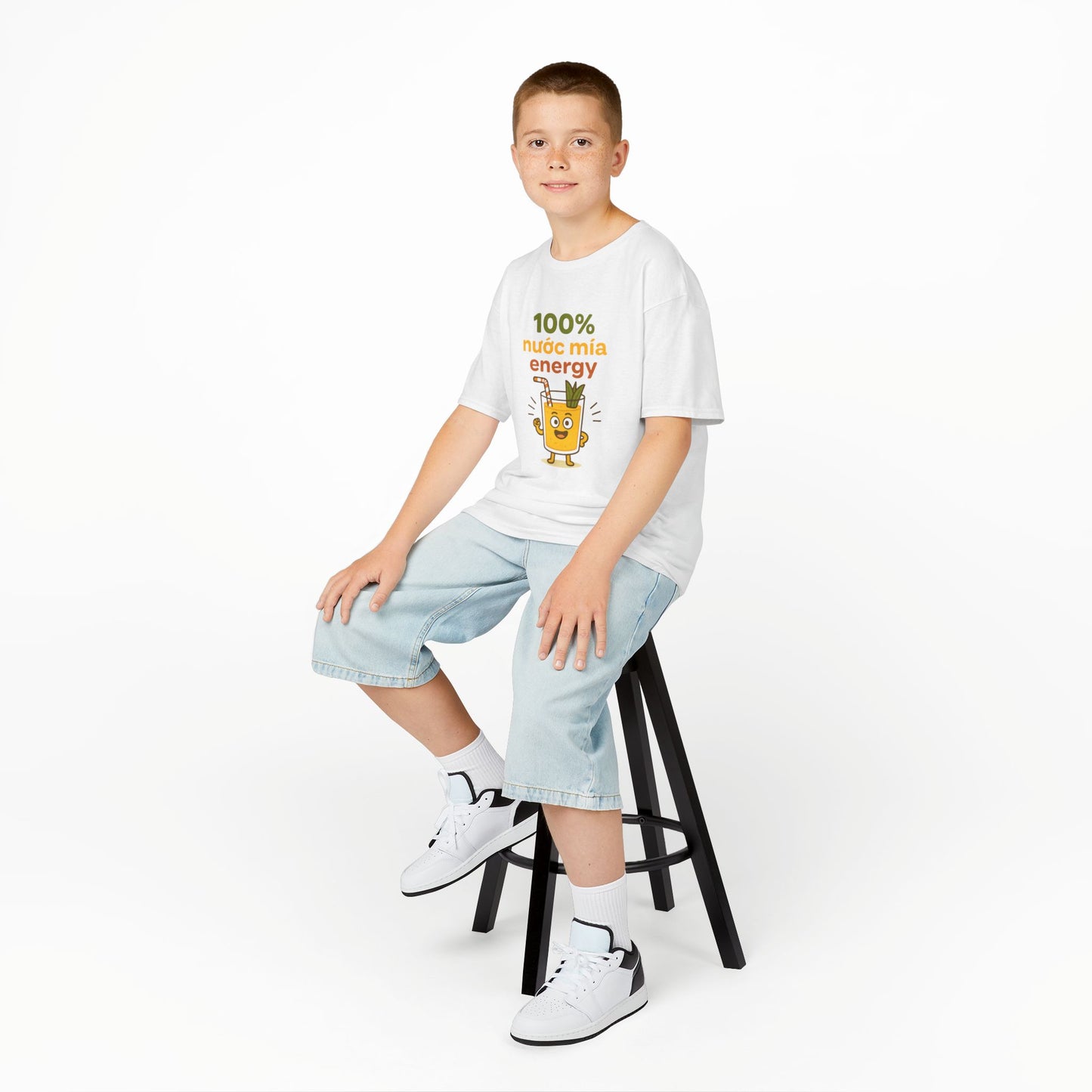 "100% Nước Mía Energy" Vietnamese Funny Kids Tee Shirt