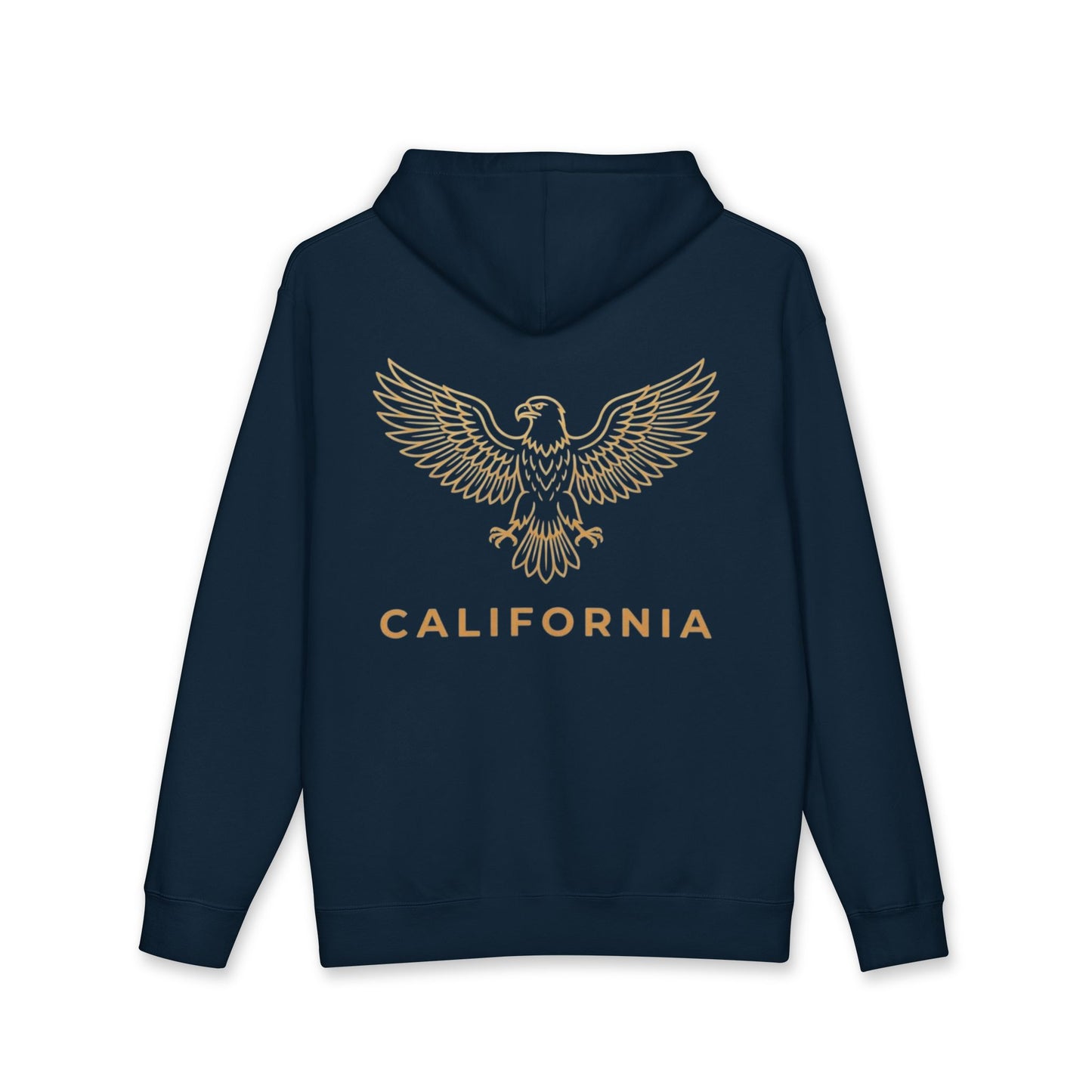 Eagle Outline Hoodie — Minimalist Soaring Eagle Graphic