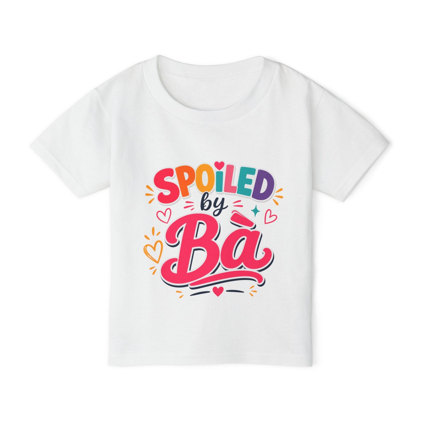 "Spoiled by Bà" Toddler T-Shirt — Funny Vietnamese American Grandma Kids Tee, Grandkid Humor Gift Shirt