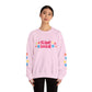 "Mẹ Mode: Always On" Vietnamese American Mom Floral Crewneck Sweatshirt