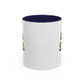 "Mẹ Fuel" Accent Coffee Mug — Retro Vietnamese Typography (11oz)