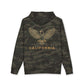Eagle Outline Hoodie — Minimalist Soaring Eagle Graphic