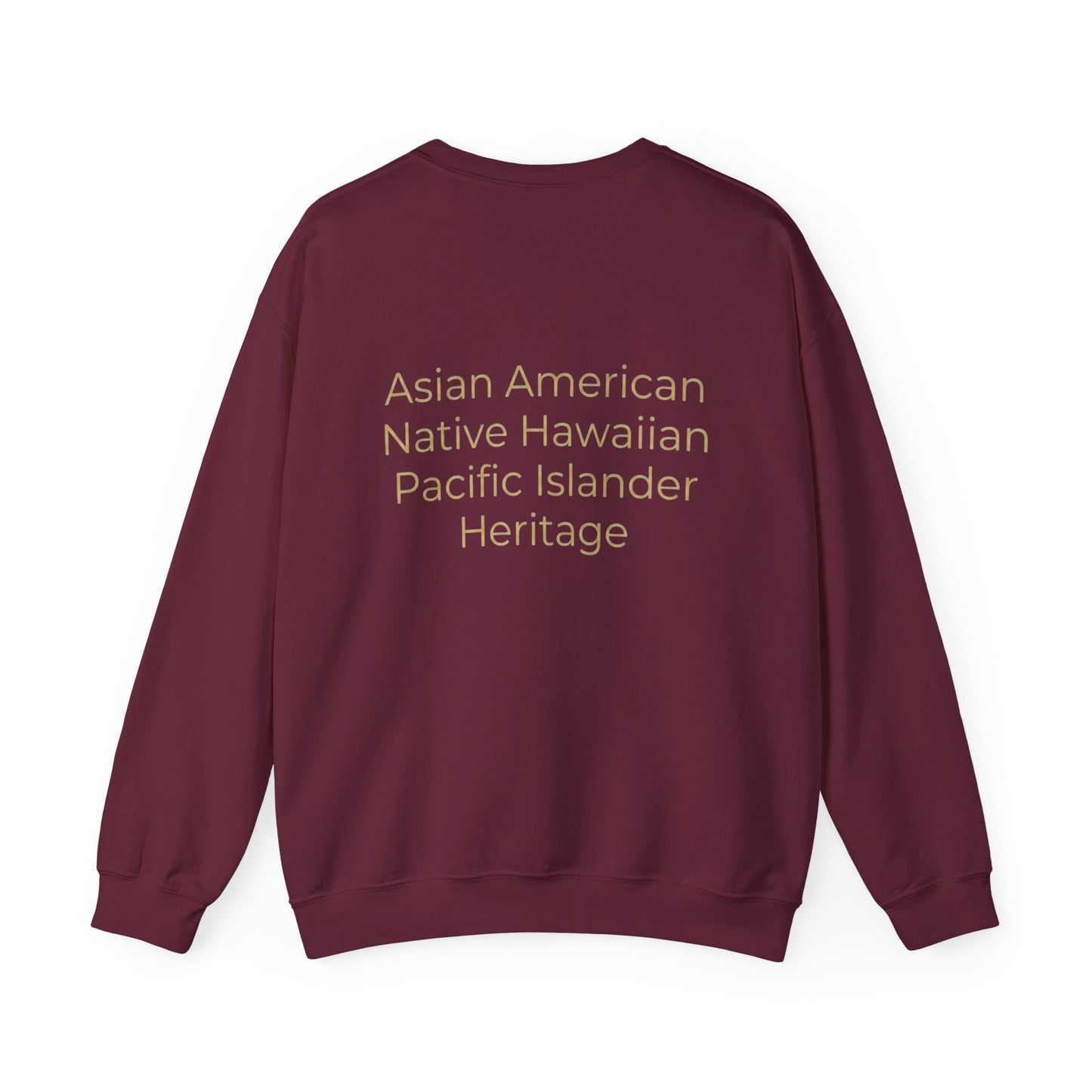 "AANHPI Heritage Pride" Crewneck Sweatshirt — Asian American Native Hawaiian Pacific Islander Heritage Month Pullover