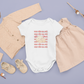 "Con Yêu Ba Má" Baby Onesie — Vietnamese American 'I Love Mom & Dad' Newborn Bodysuit, Cute Dumpling Family Gift