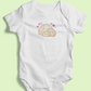 Dumplings Cuddling Baby Onesie — Kawaii Vietnamese American Newborn Bodysuit, Cute Asian Foodie Baby Gift