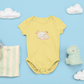 Dumplings Cuddling Baby Onesie — Kawaii Vietnamese American Newborn Bodysuit, Cute Asian Foodie Baby Gift
