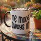 "Mẹ Mode: Always On" Red Floral Coffee Mug for Vietnamese American Moms