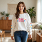 "Mẹ Mode: Always On" Vietnamese American Mom Floral Crewneck Sweatshirt