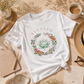 "Blessed" Floral T-Shirt — Succulent & Rose Wreath Graphic Tee