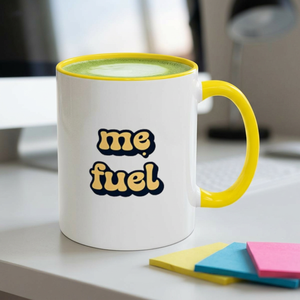 "Mẹ Fuel" Accent Coffee Mug — Retro Vietnamese Typography (11oz)