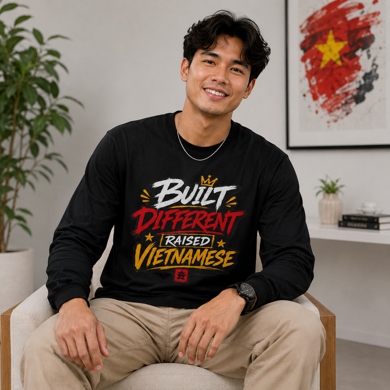 Built Different "Raised Vietnamese" Long Sleeve Tee