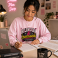 "Bilingual & Overthinking" Crewneck Sweatshirt — For Multilingual Deep Thinkers