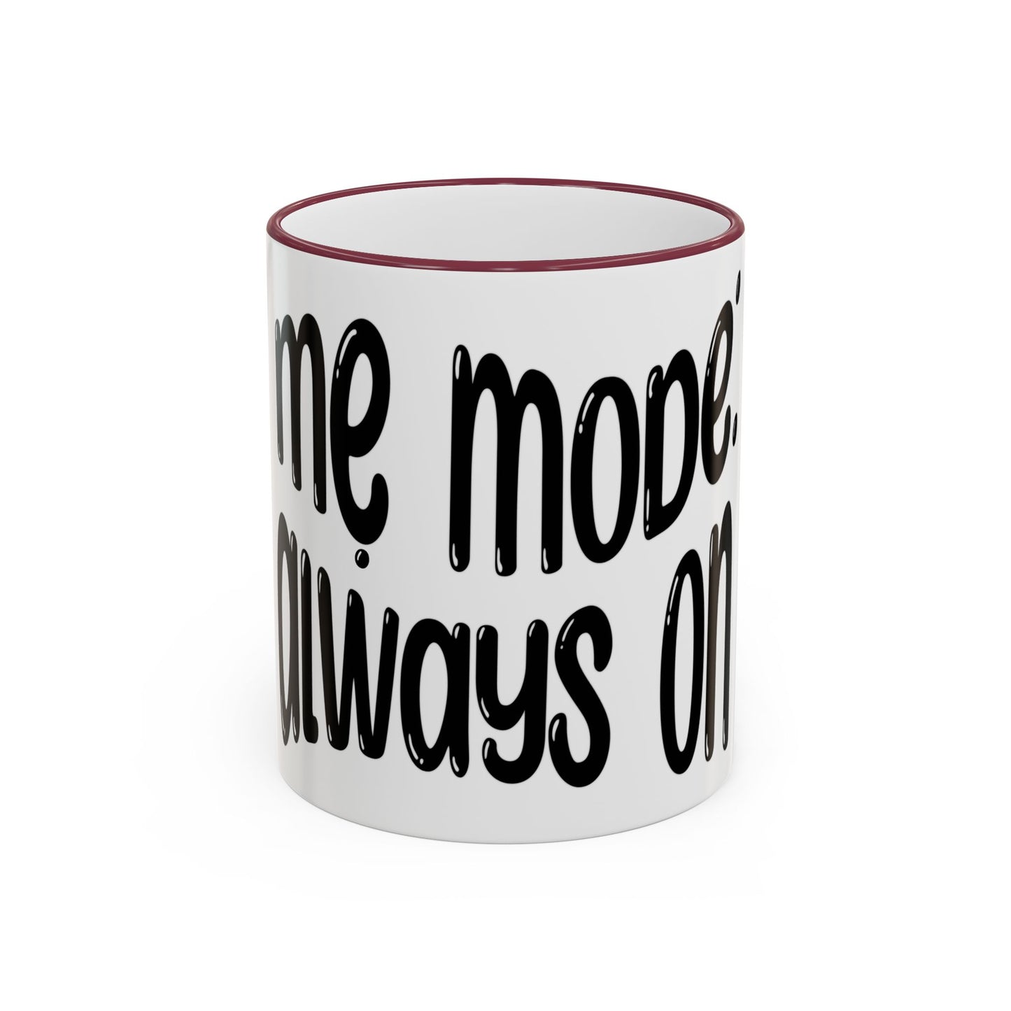 "Mẹ Mode: Always On" Accent Rim Coffee Mug for Vietnamese American Mothers