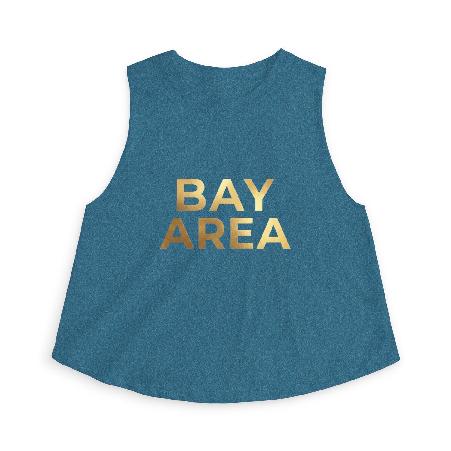Bay Area Gold Foil Crop Top