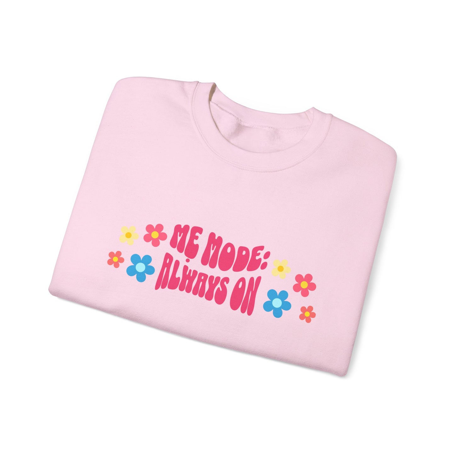 "Mẹ Mode: Always On" Vietnamese American Mom Floral Crewneck Sweatshirt
