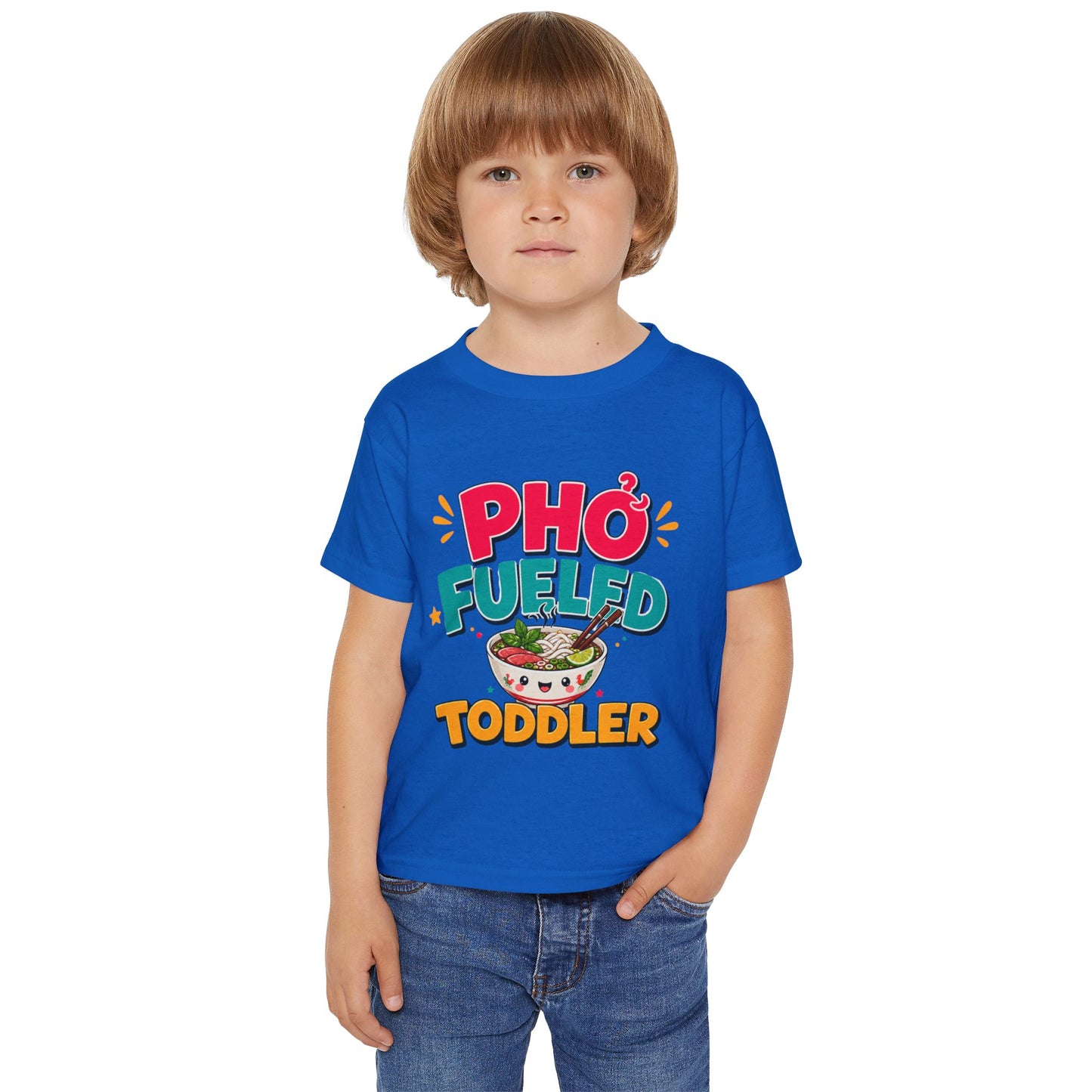 "Phở Fueled Toddler" Graphic Tee — Vietnamese American Kids Shirt