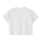 California Poppy Women's Boxy Tee — Minimal Floral Crop T-Shirt