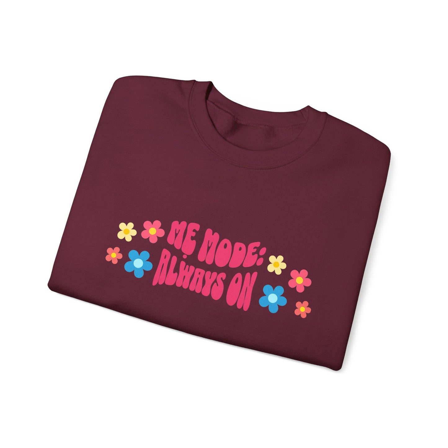 "Mẹ Mode: Always On" Vietnamese American Mom Floral Crewneck Sweatshirt