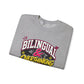 "Bilingual & Overthinking" Crewneck Sweatshirt — For Multilingual Deep Thinkers