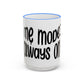 "Mẹ Mode: Always On" Accent Rim Coffee Mug for Vietnamese American Mothers