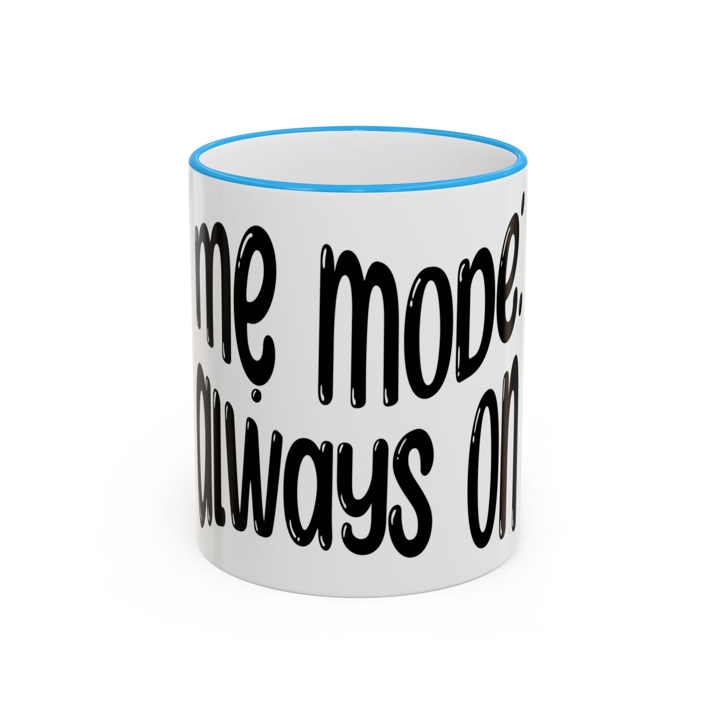"Mẹ Mode: Always On" Accent Rim Coffee Mug for Vietnamese American Mothers