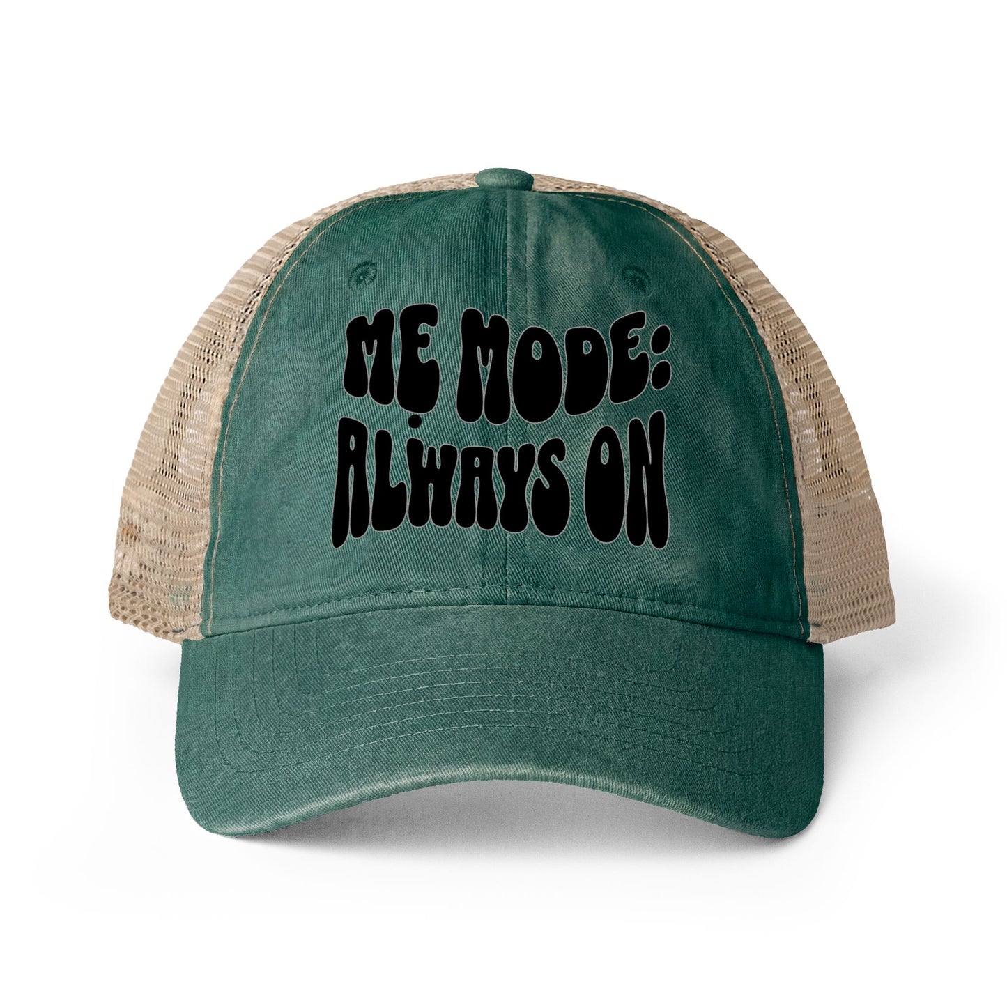 "Mẹ Mode: Always On" Vietnamese American Women's Washed Mesh-Back Cap