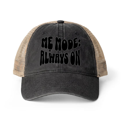 "Mẹ Mode: Always On" Vietnamese American Women's Washed Mesh-Back Cap