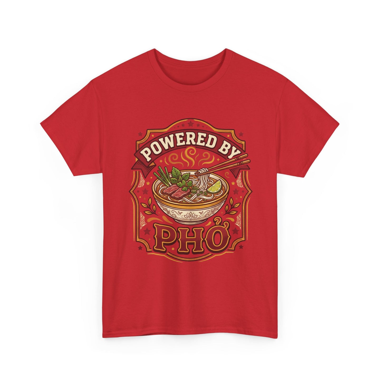 "Powered by Phở" T-Shirt — Vietnamese American Pride Tee