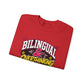 "Bilingual & Overthinking" Crewneck Sweatshirt — For Multilingual Deep Thinkers