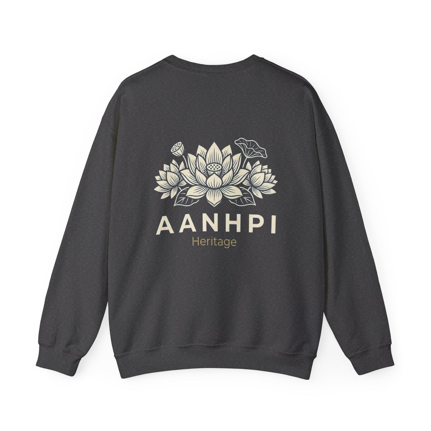 "AANHPI Heritage Pride" Crewneck Sweatshirt — Asian American Native Hawaiian Pacific Islander Heritage Month Pullover