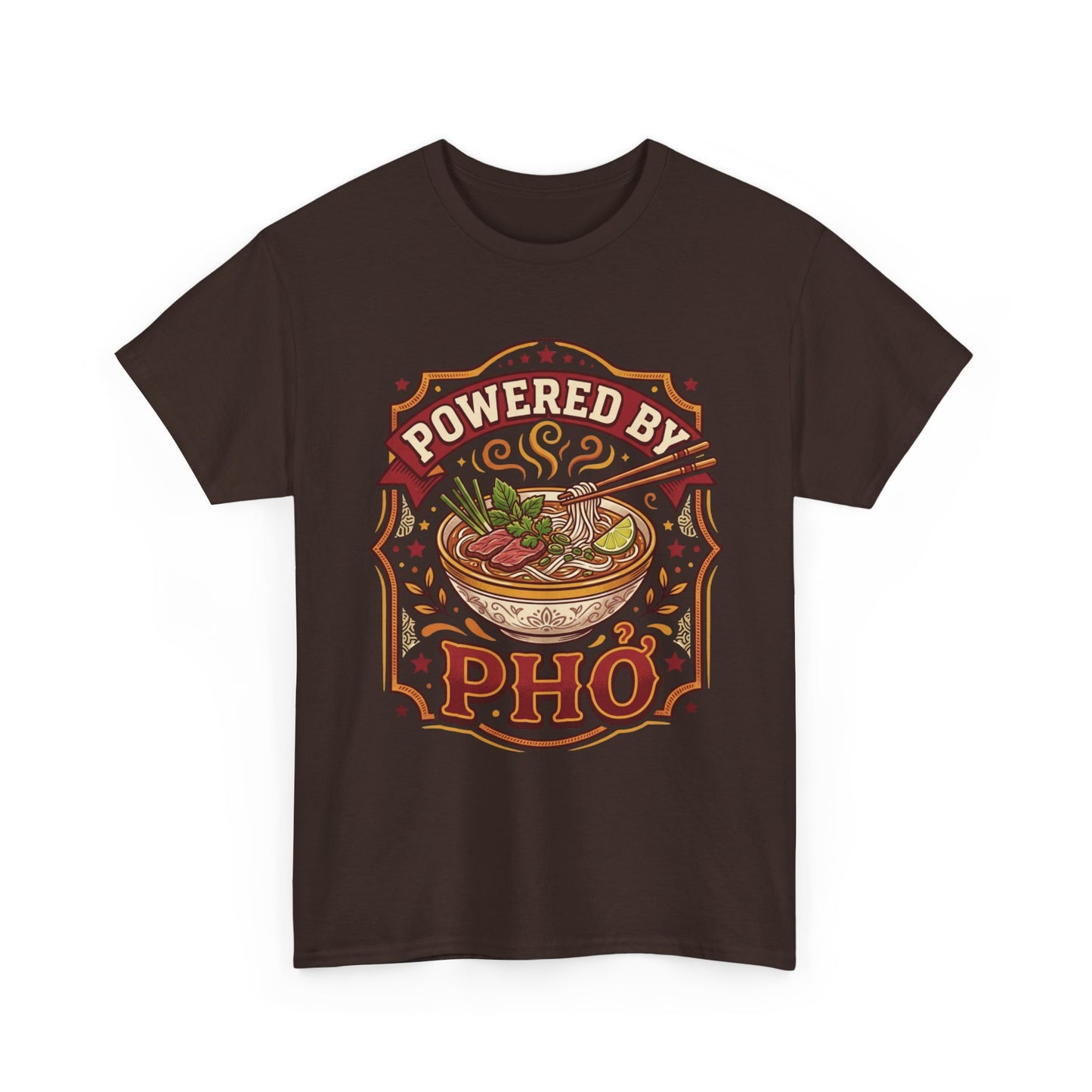 "Powered by Phở" T-Shirt — Vietnamese American Pride Tee