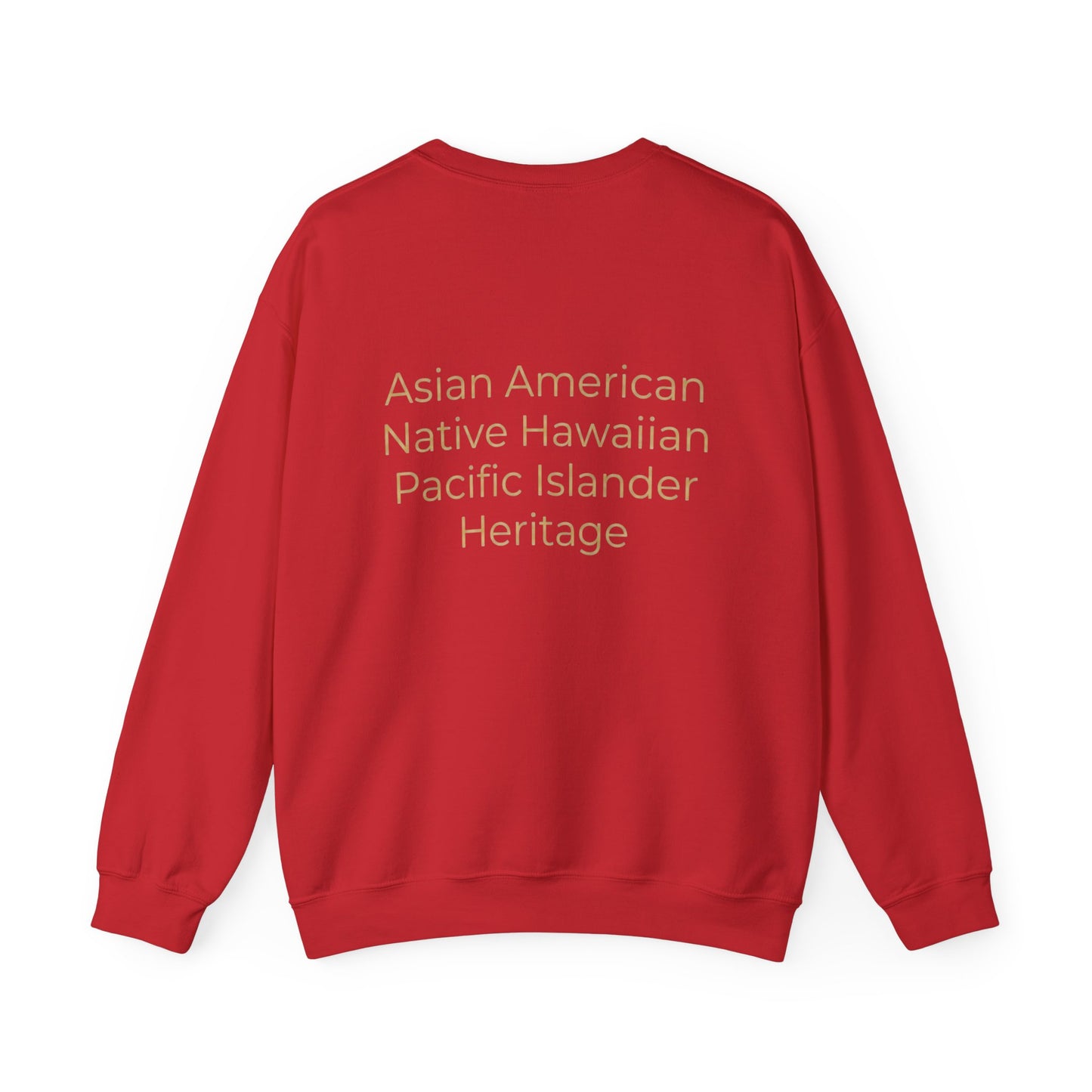 "AANHPI Heritage Pride" Crewneck Sweatshirt — Asian American Native Hawaiian Pacific Islander Heritage Month Pullover