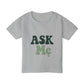 "Ask Mẹ" Toddler T-Shirt I Cute Vintage Green Typography Kids Tee