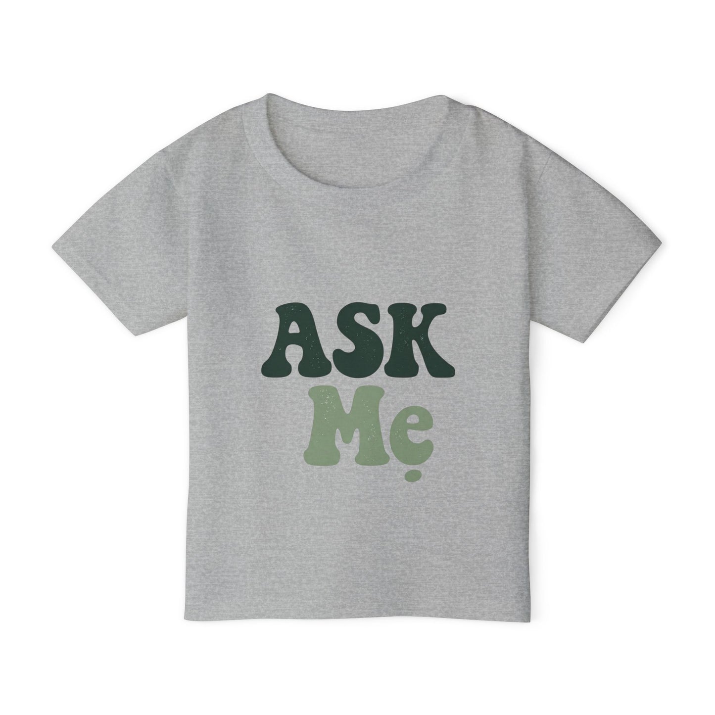 "Ask Mẹ" Toddler T-Shirt I Cute Vintage Green Typography Kids Tee