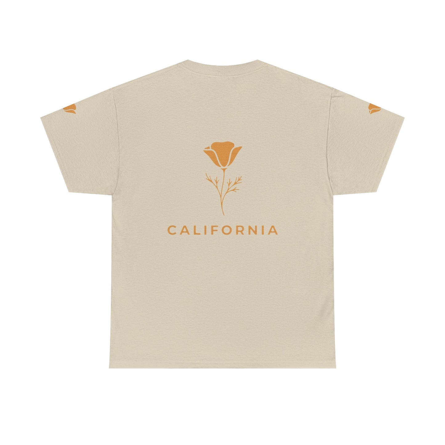California Poppy Tee — Minimal Floral California T-Shirt