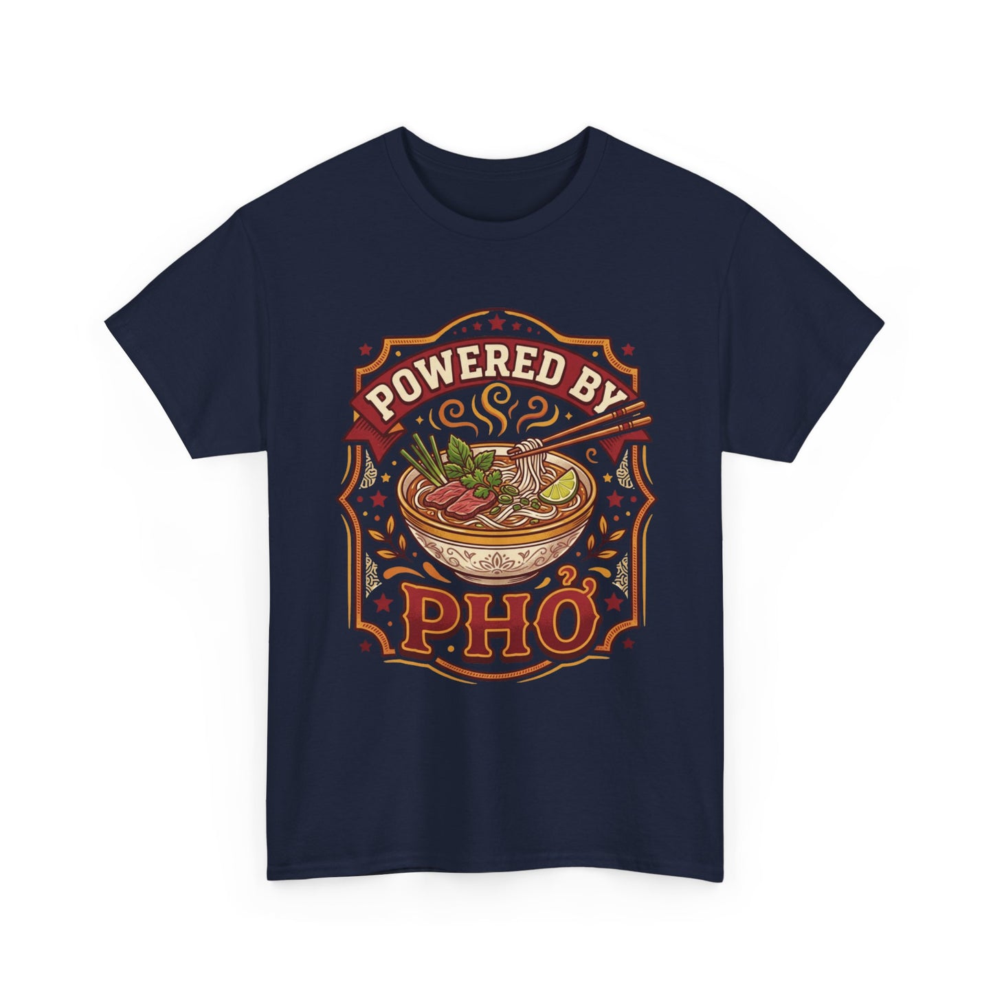 "Powered by Phở" T-Shirt — Vietnamese American Pride Tee