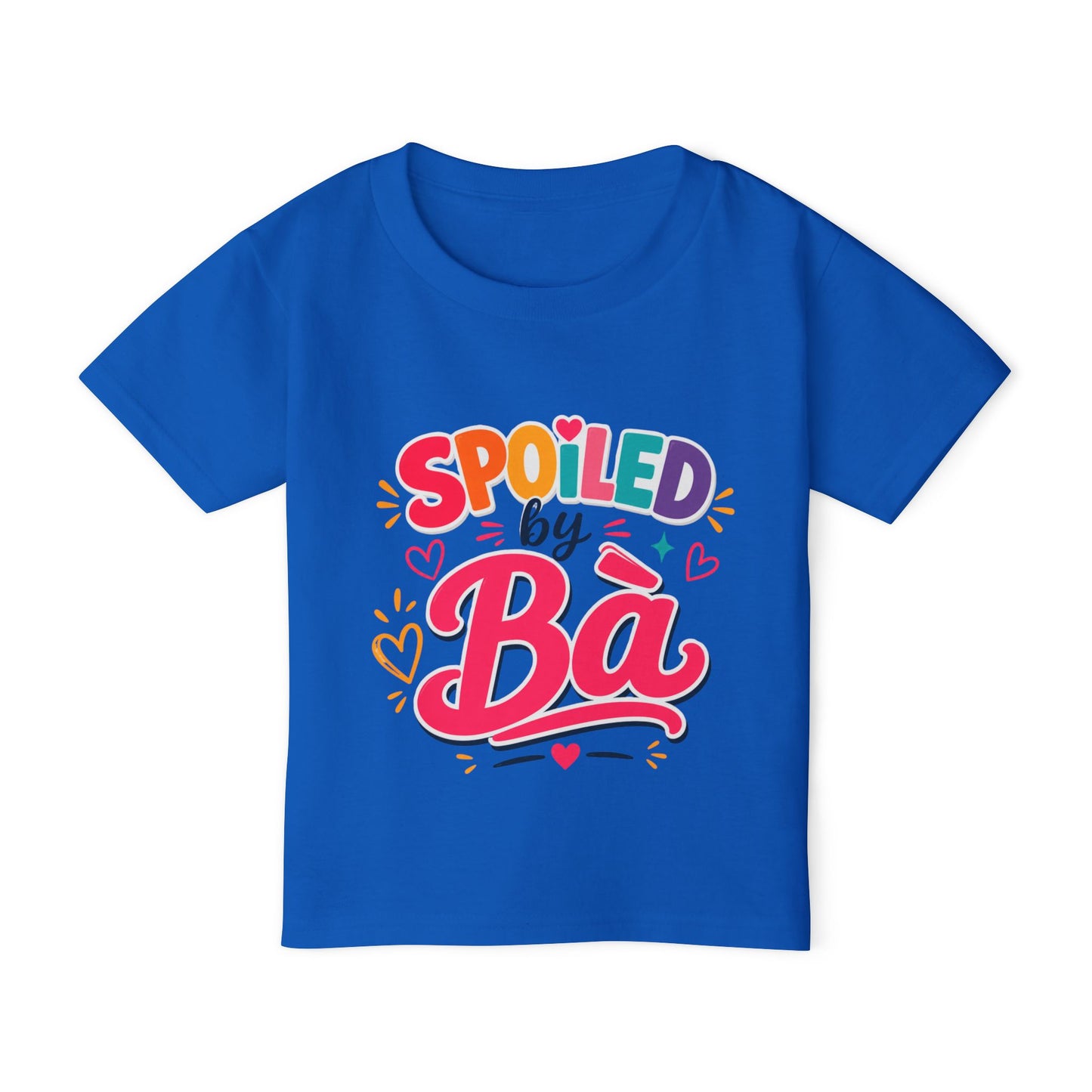 "Spoiled by Bà" Toddler T-Shirt — Funny Vietnamese American Grandma Kids Tee, Grandkid Humor Gift Shirt