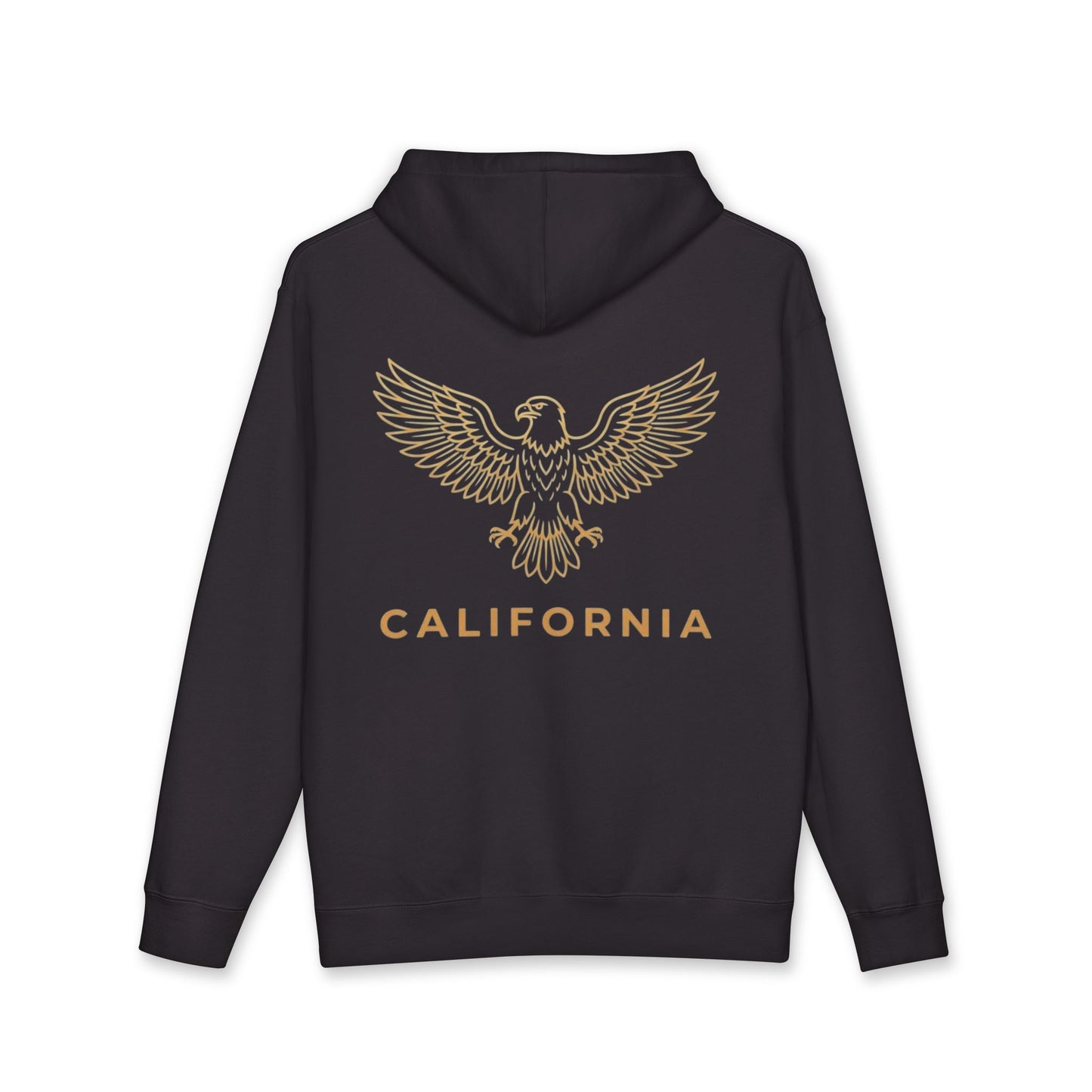 Eagle Outline Hoodie — Minimalist Soaring Eagle Graphic