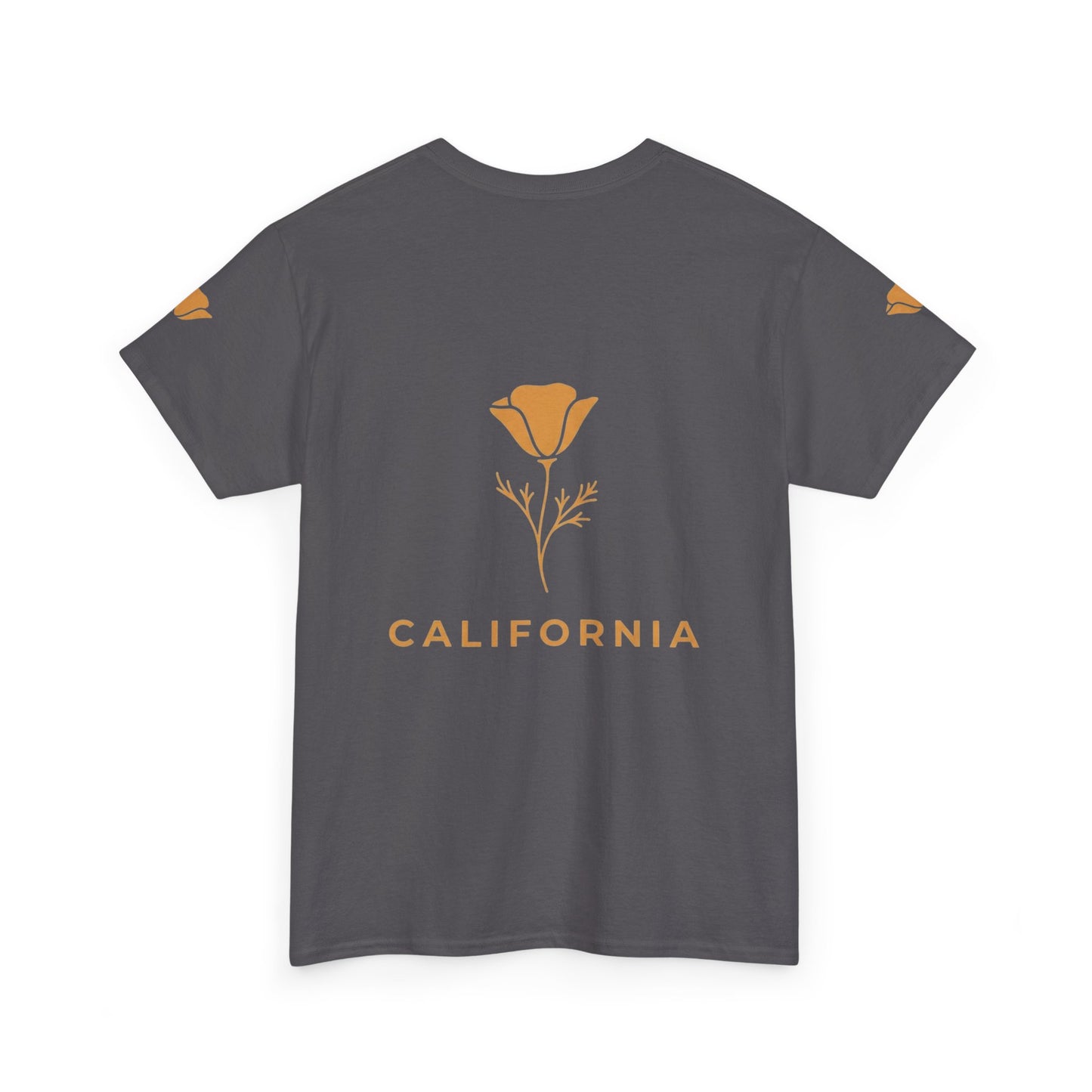California Poppy Tee — Minimal Floral California T-Shirt