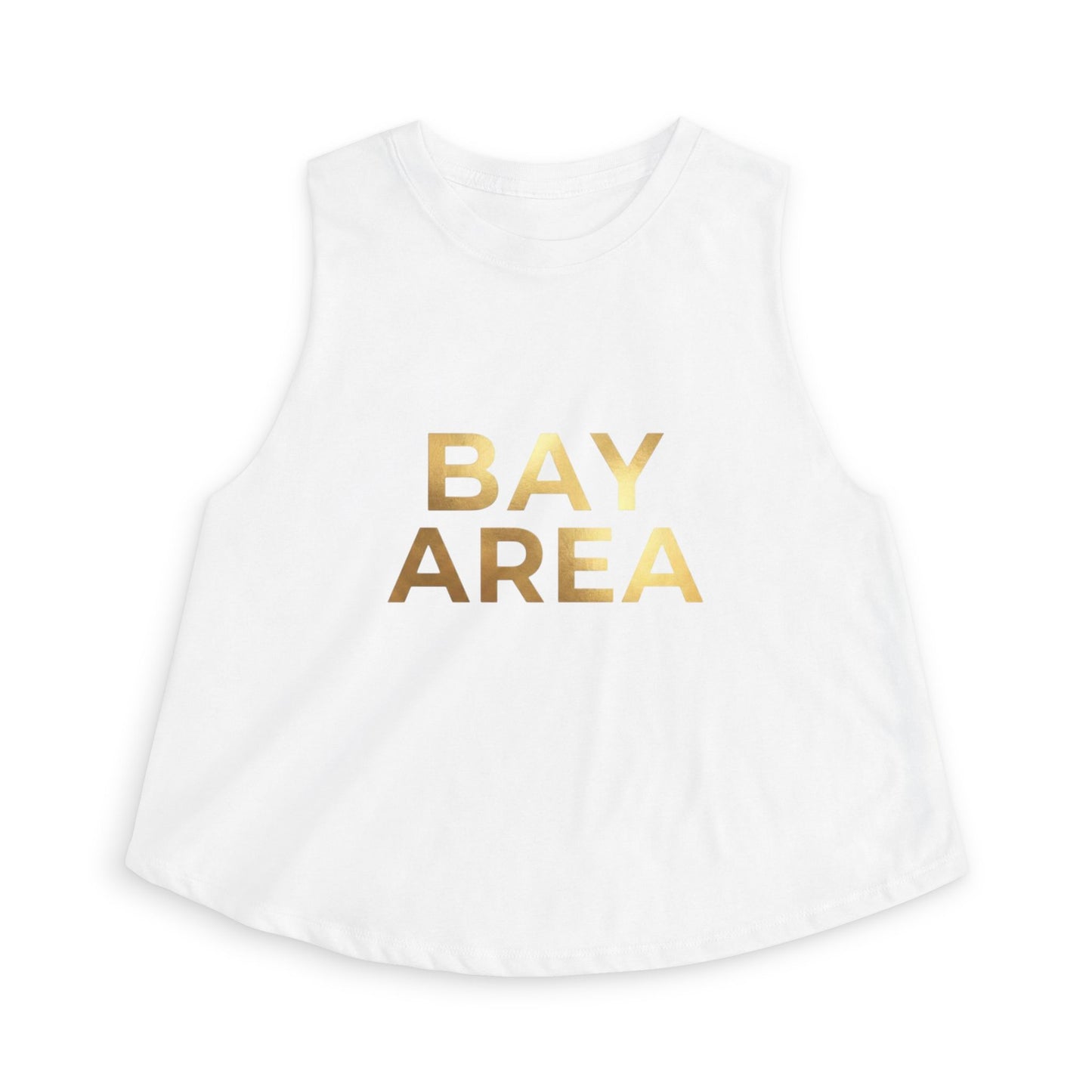 Bay Area Gold Foil Crop Top