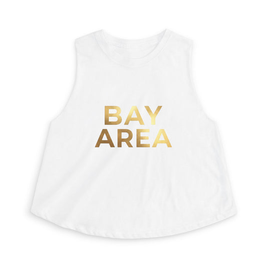 Bay Area Gold Foil Crop Top