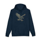 Eagle Outline Hoodie — Minimalist Soaring Eagle Graphic